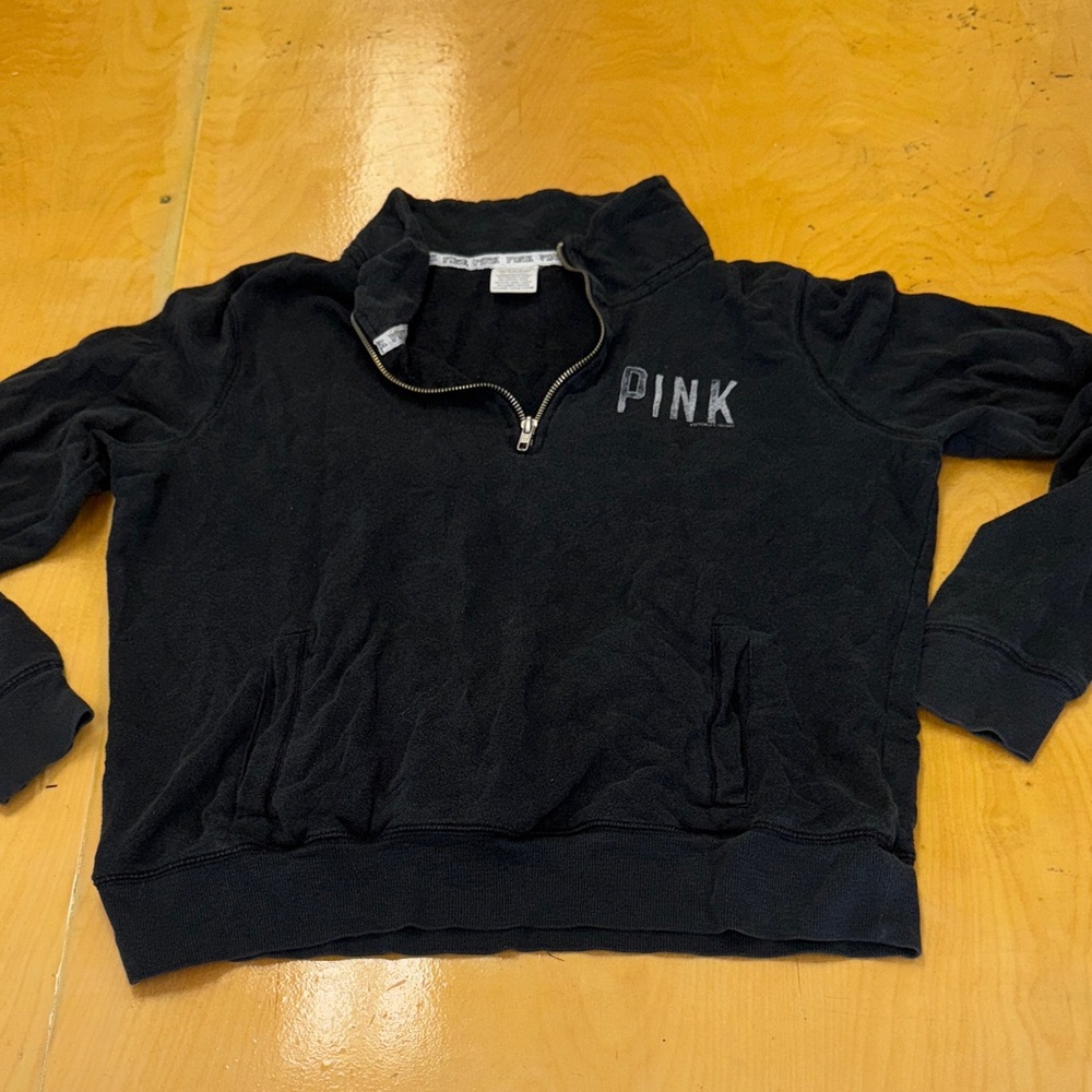 Victoria's Secret Black Pullover with PINK Logo